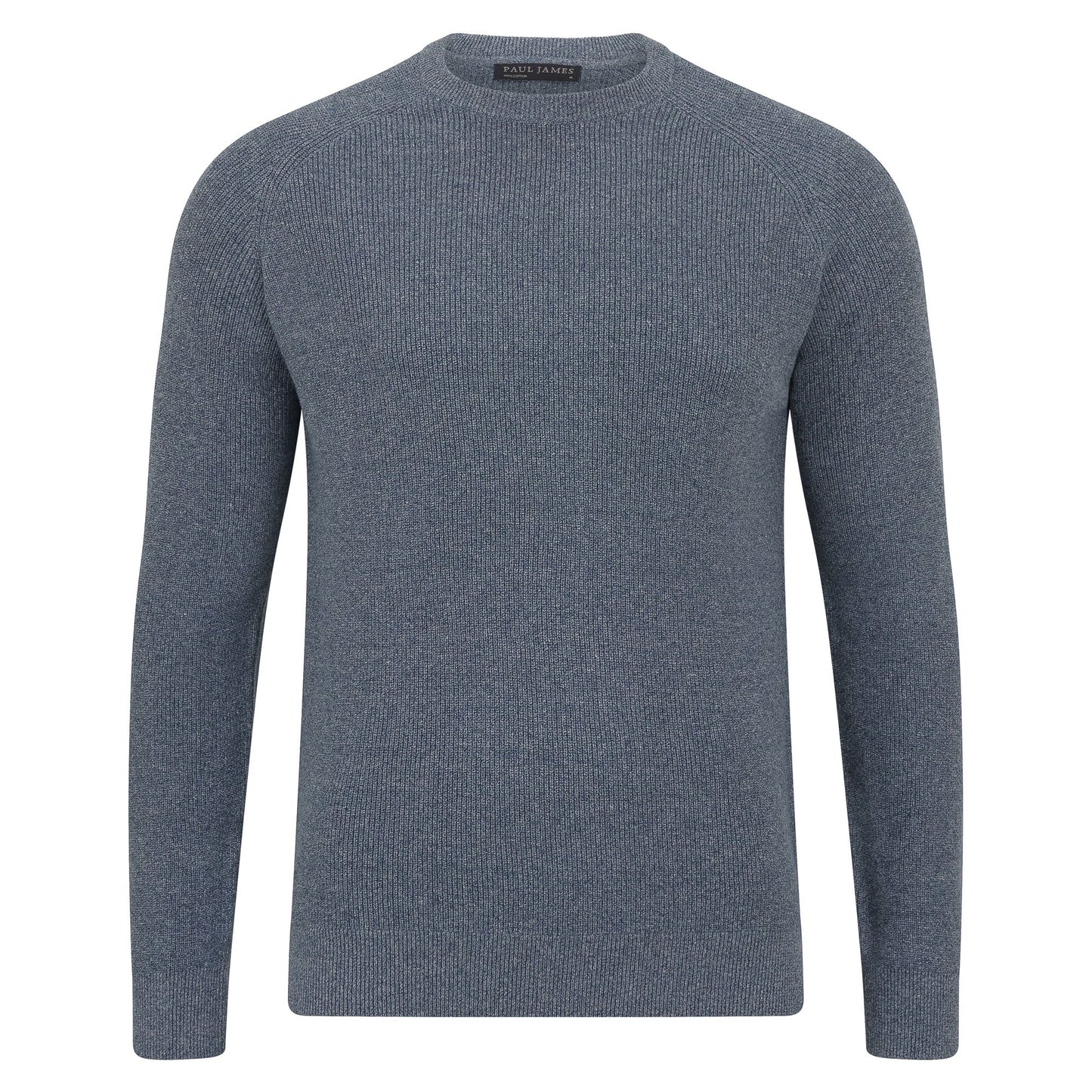 Mens Lightweight Cotton Fisherman Rib Jumper