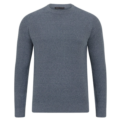Mens Lightweight Cotton Fisherman Rib Jumper