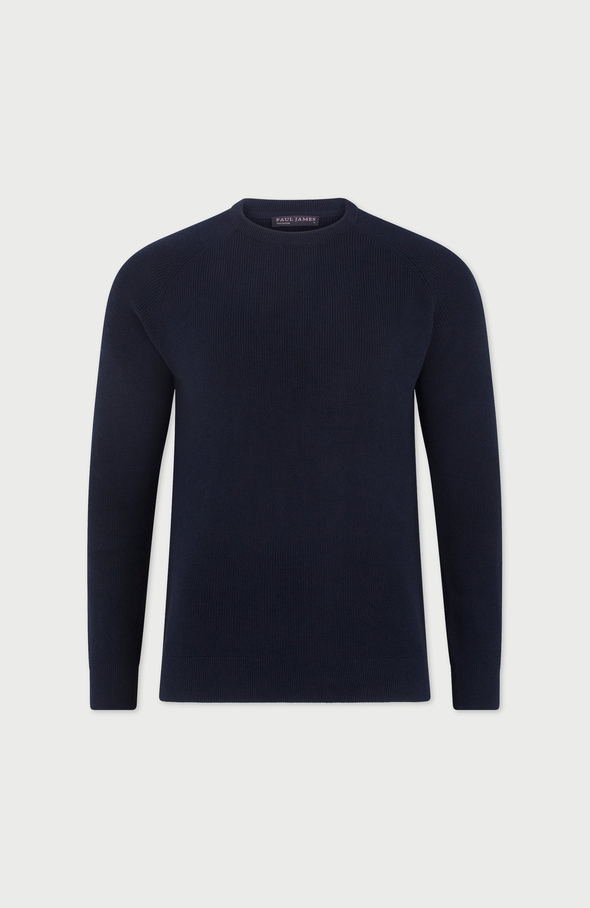 Mens Lightweight Cotton Fisherman Rib Jumper