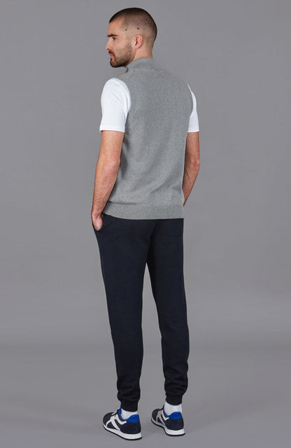 Mens Lightweight Cotton Zip Through Gilet