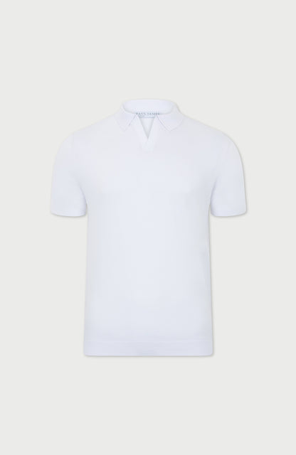 Mens Ultra Fine Cotton Buttonless Polo Shirt