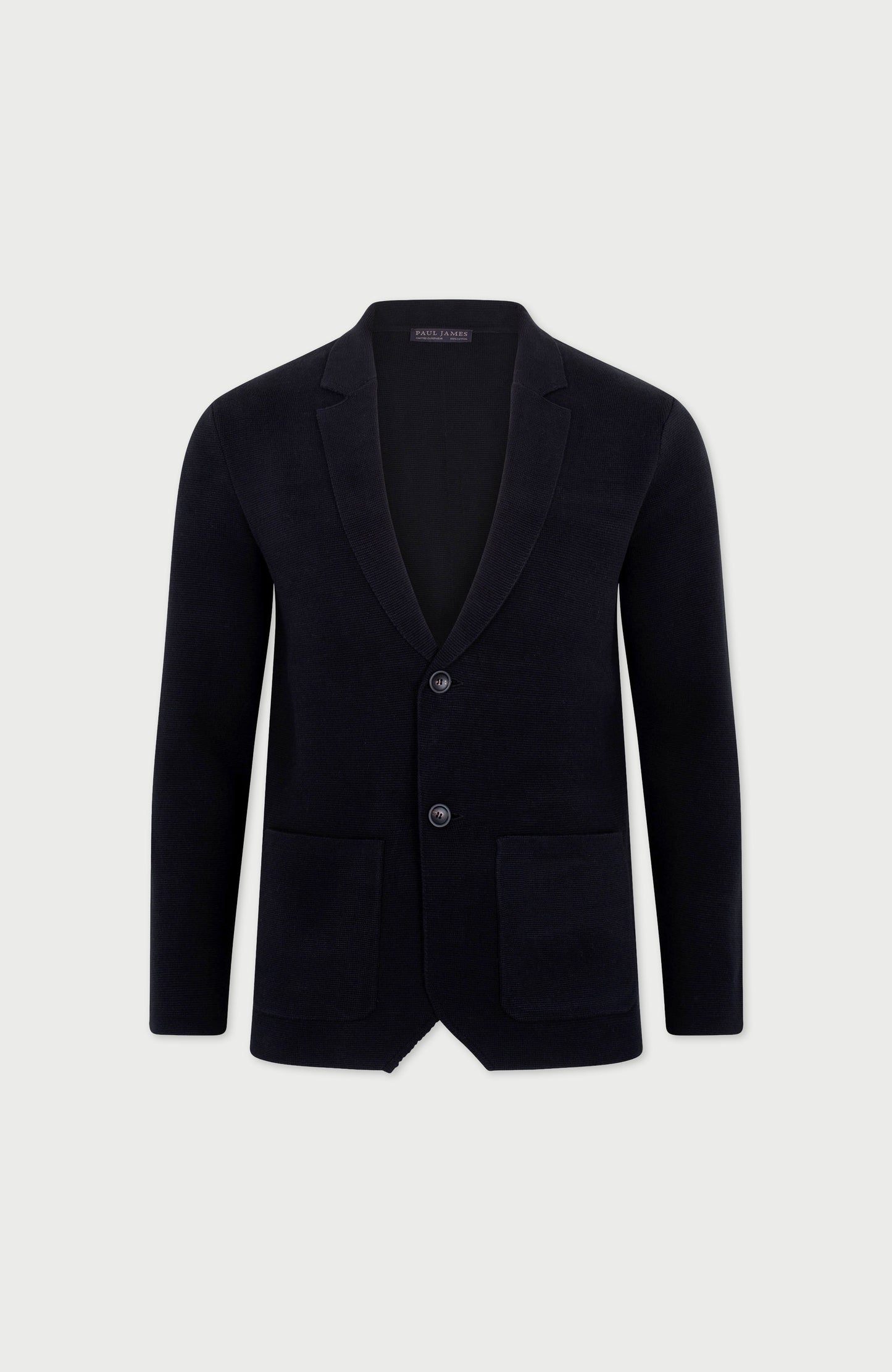Mens Midweight Cotton Deconstructed Knitted Blazer