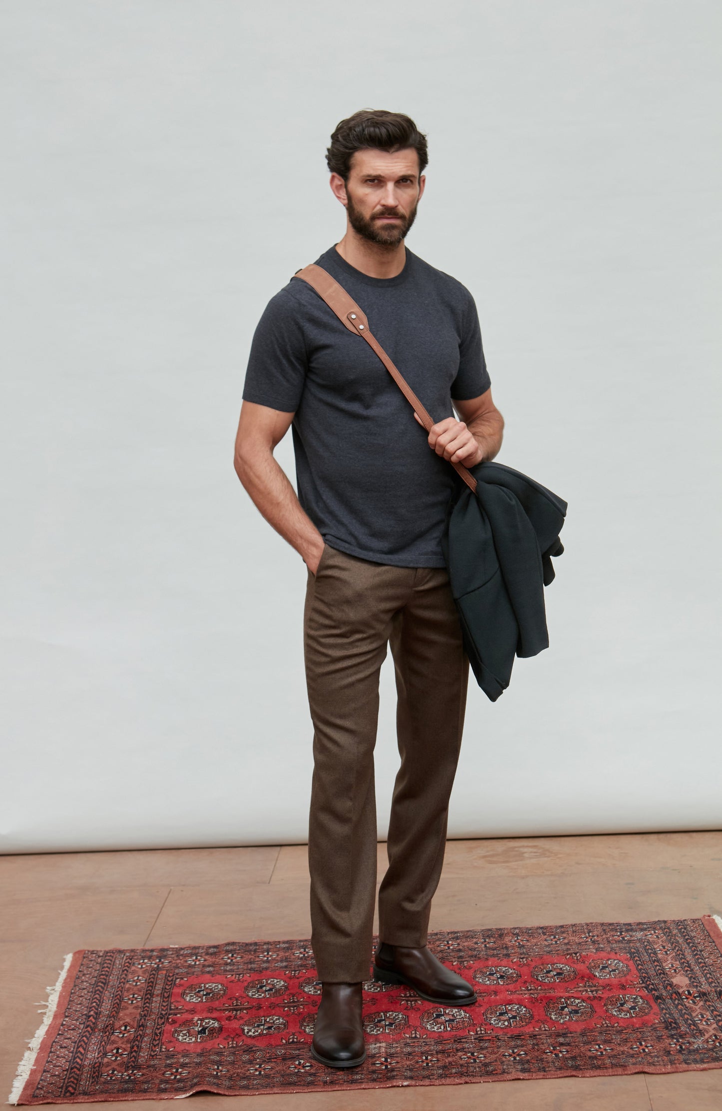 Mens Ultra Fine Cotton Knitted T-Shirt