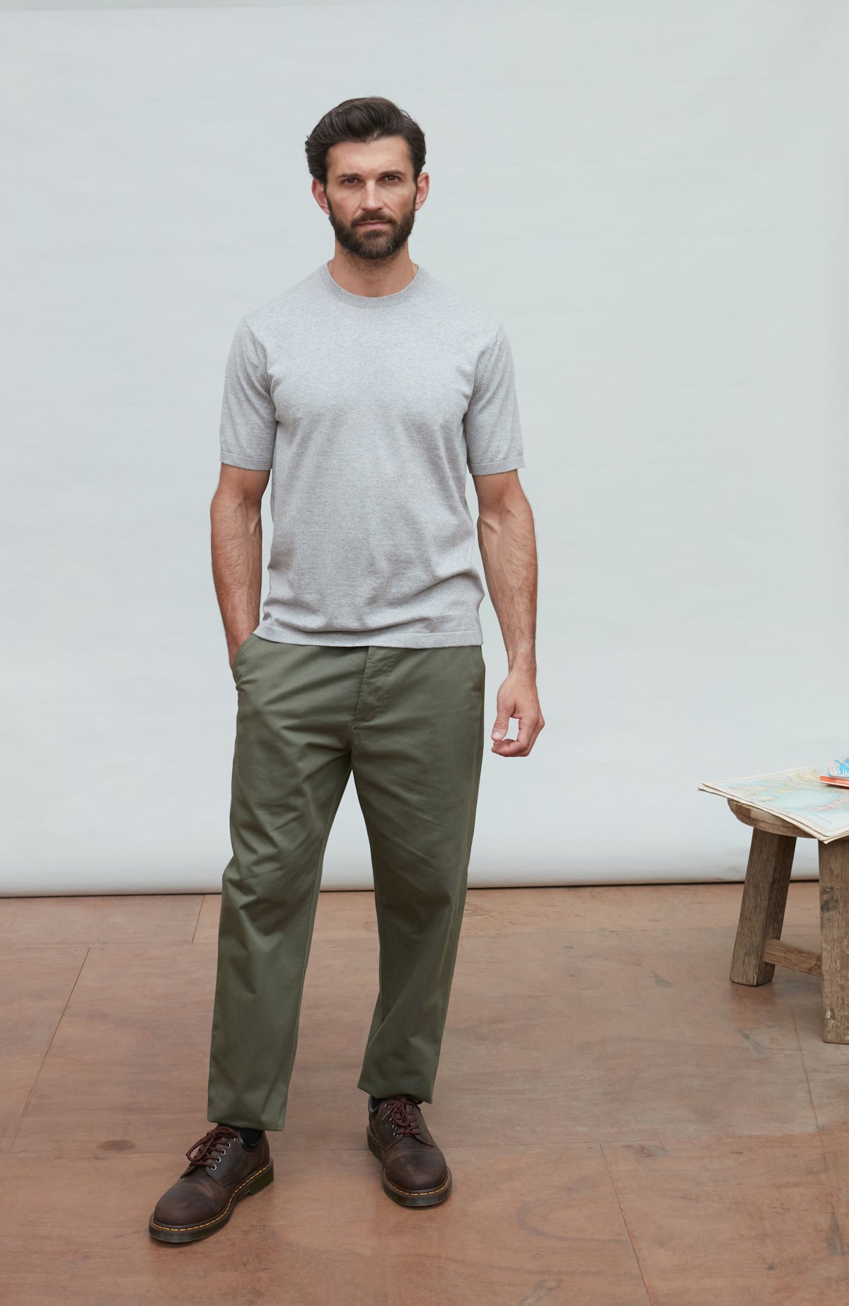 Mens Ultra Fine Cotton Knitted T-Shirt