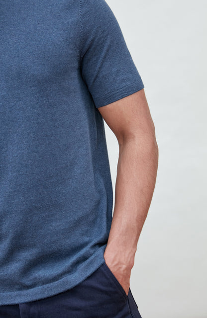 Mens Ultra Fine Cotton Knitted T-Shirt