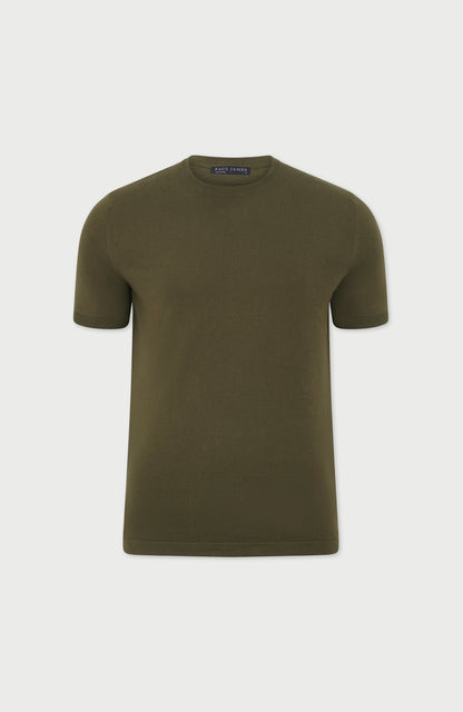 Mens Ultra Fine Cotton Knitted T-Shirt
