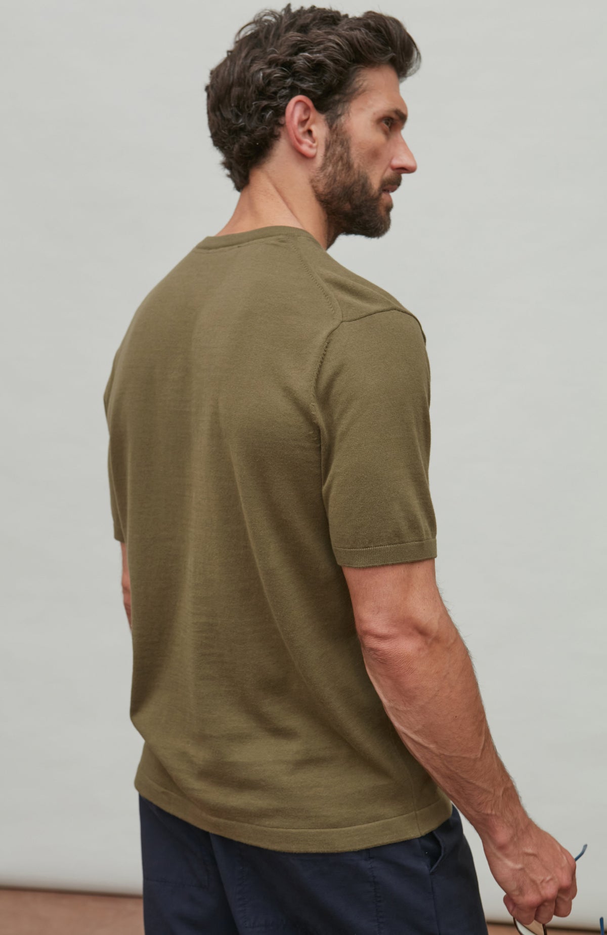 Mens Ultra Fine Cotton Knitted T-Shirt