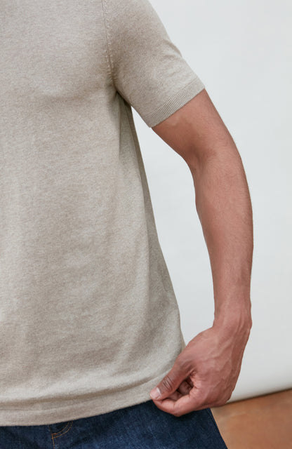 Mens Ultra Fine Cotton Knitted T-Shirt