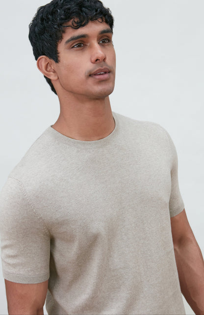 Mens Ultra Fine Cotton Knitted T-Shirt