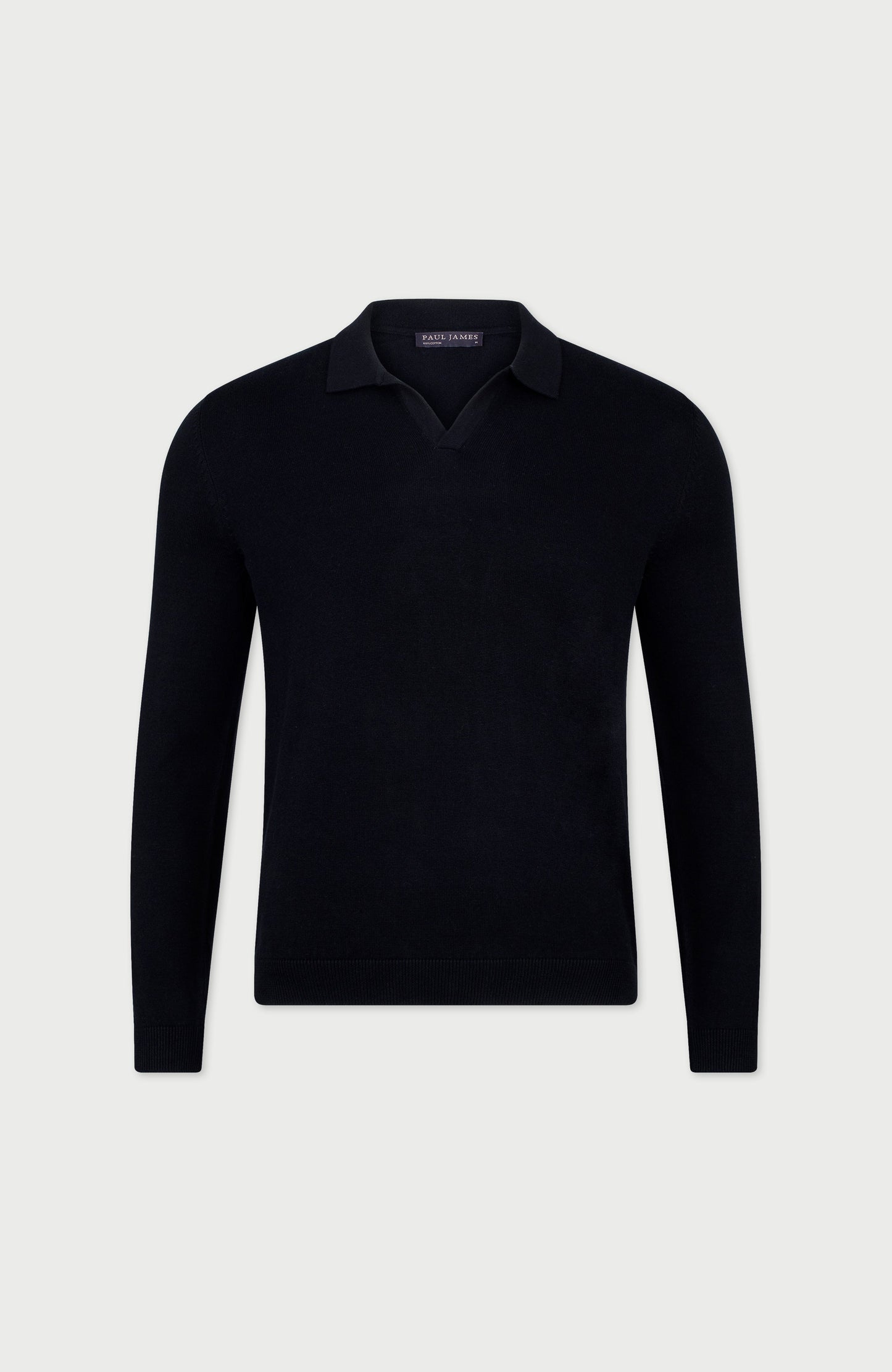 Mens Lightweight Cotton Buttonless Polo Shirt