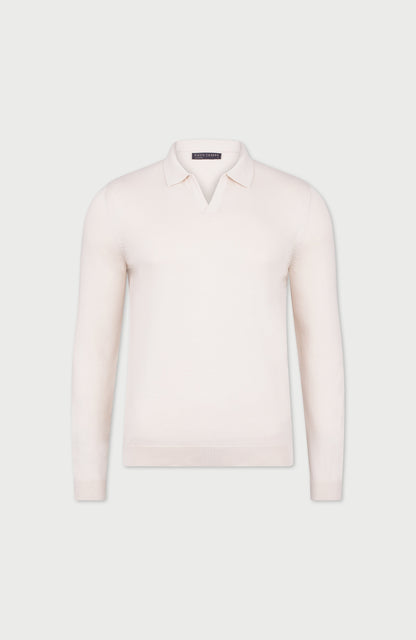 Mens Lightweight Cotton Buttonless Polo Shirt