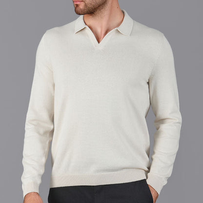 Mens Lightweight Cotton Buttonless Polo Shirt