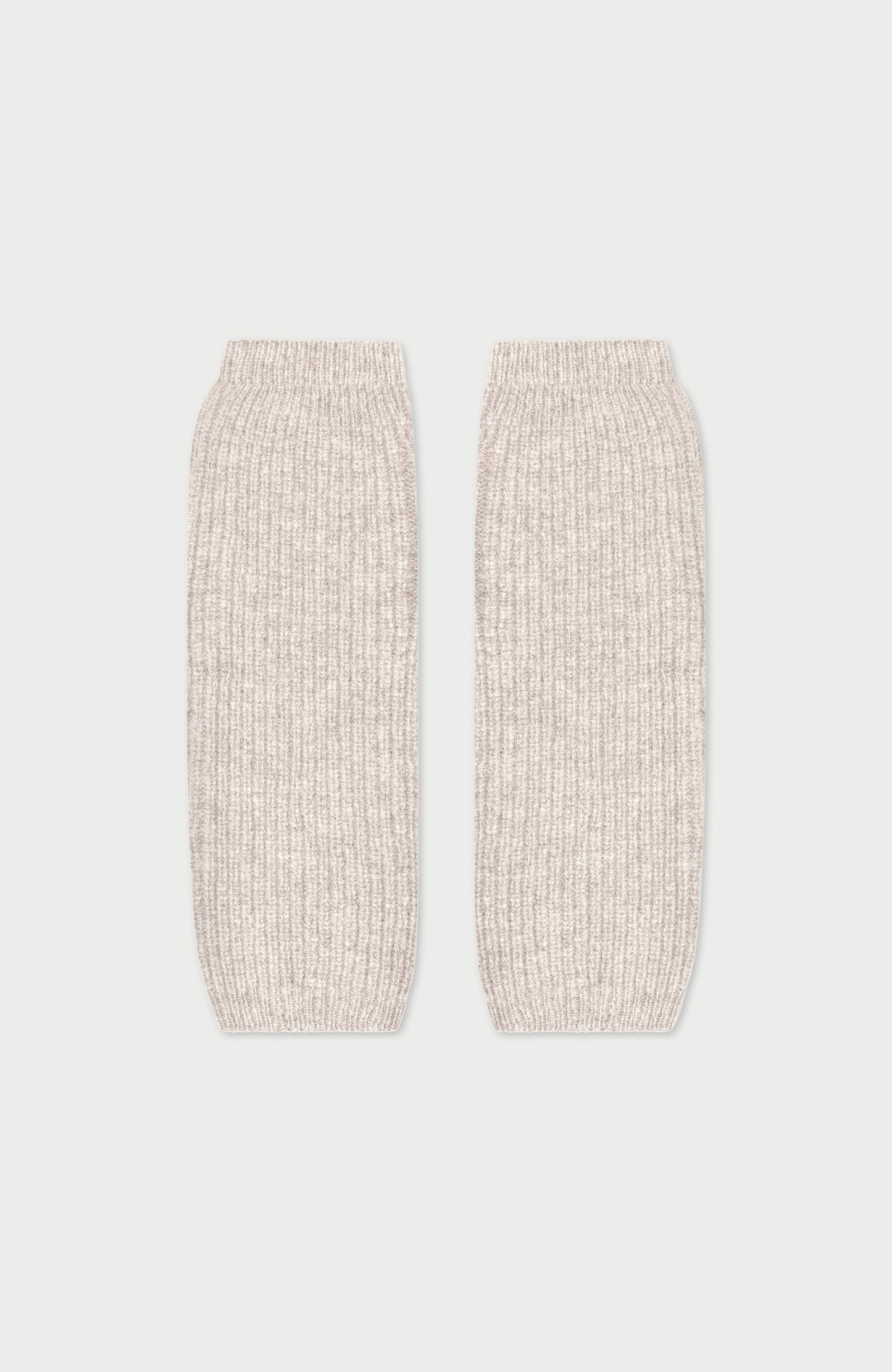 Womens Lambswool Ribbed Arm Warmers