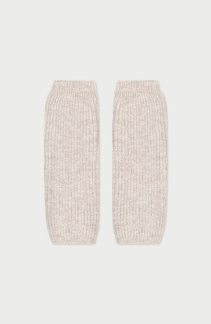 Womens Lambswool Ribbed Arm Warmers