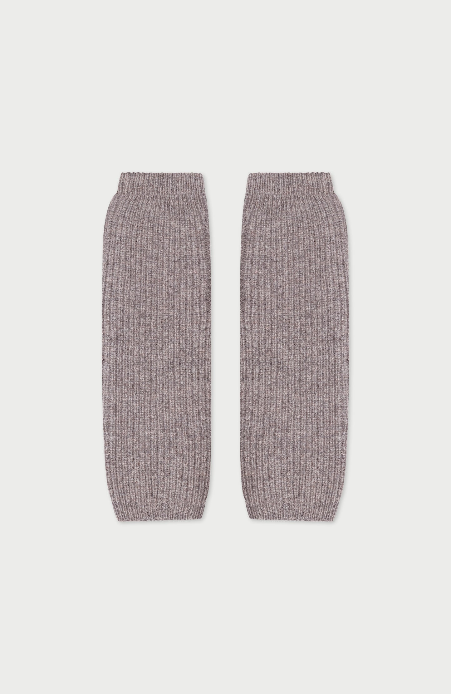 Womens Lambswool Ribbed Arm Warmers