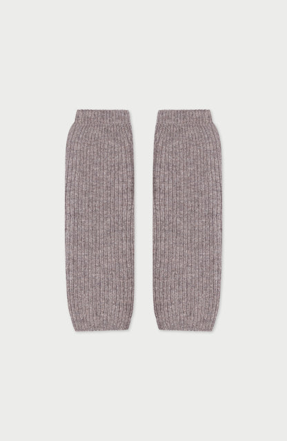Womens Lambswool Ribbed Arm Warmers