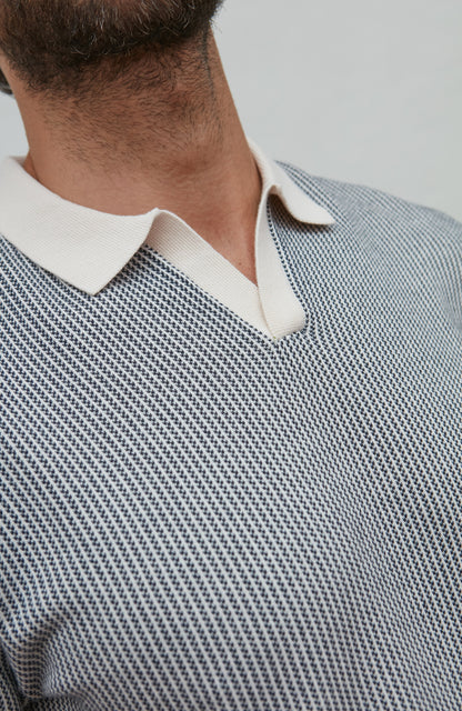 Mens Lightweight Cotton Fishermans Buttonless Polo Shirt