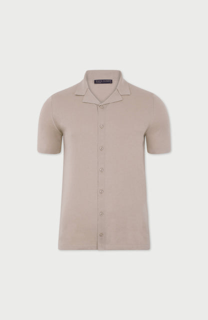 Mens Ultra Fine Cotton Cuban Collar Shirt