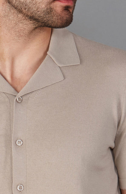 Mens Ultra Fine Cotton Cuban Collar Shirt