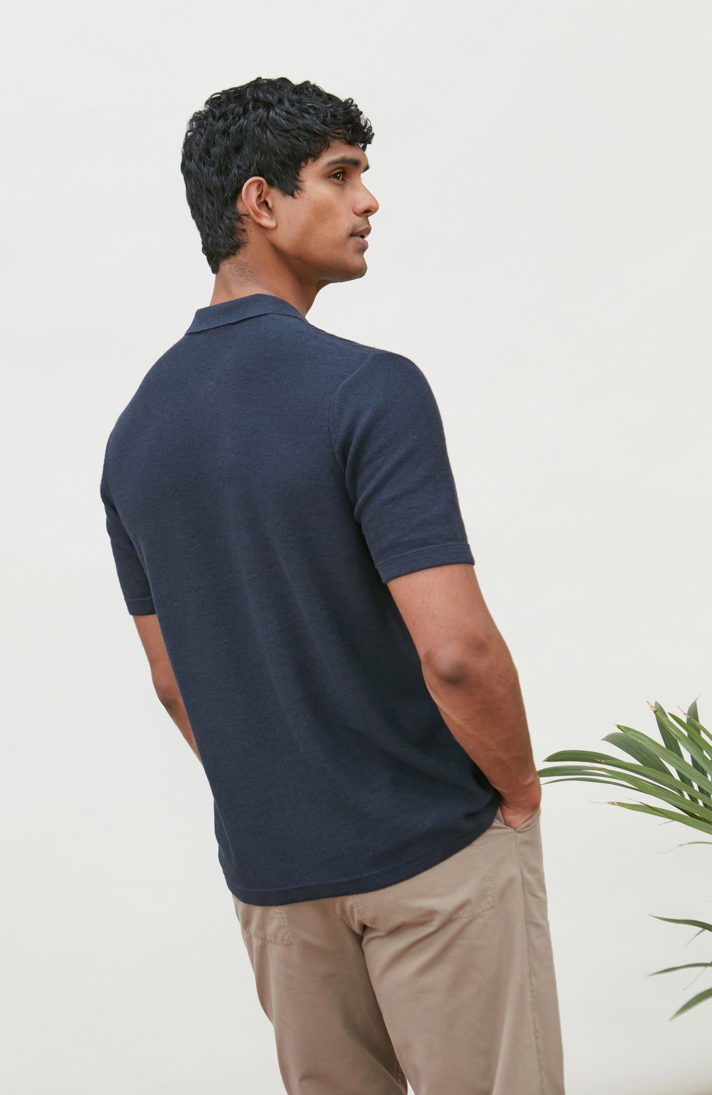 Mens Organic Cotton Linen Patterned Shirt