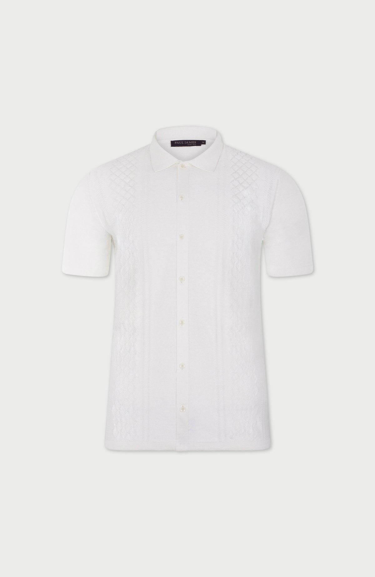 Mens Organic Cotton Linen Patterned Shirt