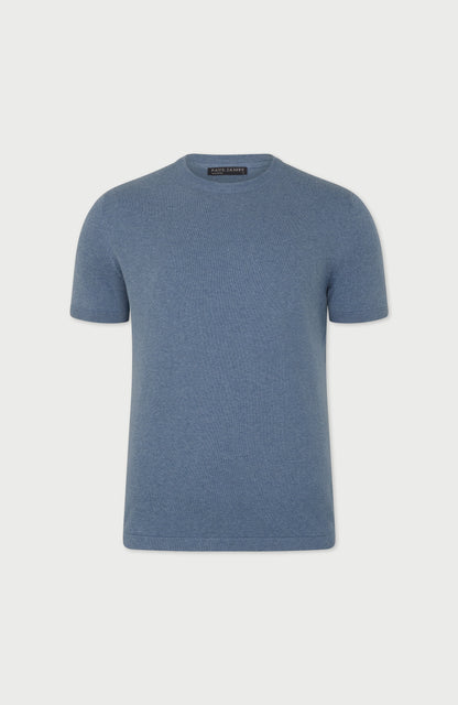 Mens Lightweight Cotton Knitted T-Shirt