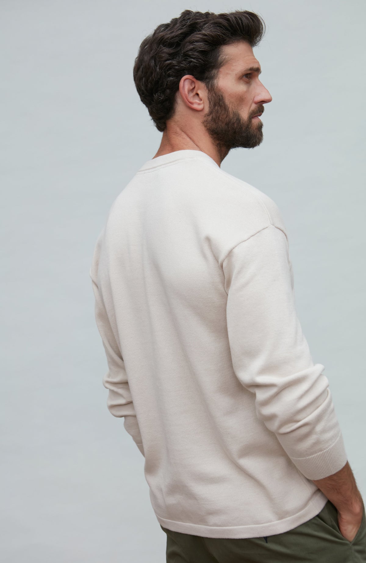 Mens Lightweight Cotton Oversized Knitted Top