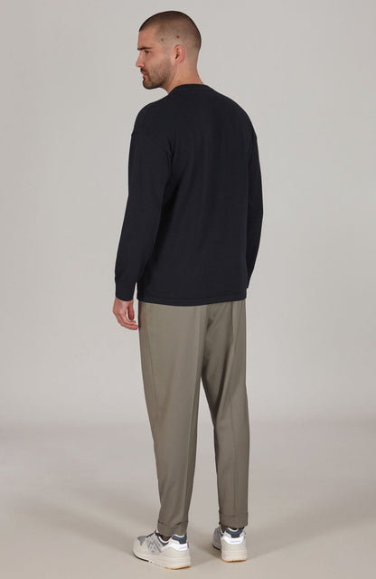 Mens Lightweight Cotton Oversized Knitted Top