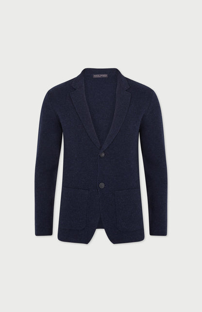 Mens Midweight Lambswool Knitted Blazer