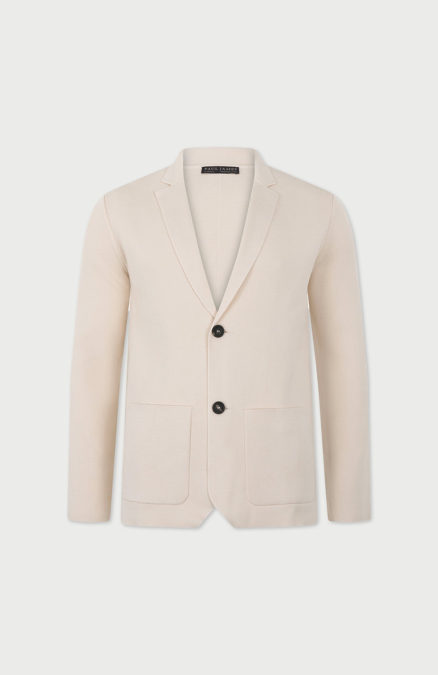Mens Lightweight Mercerised Cotton Knitted Blazer
