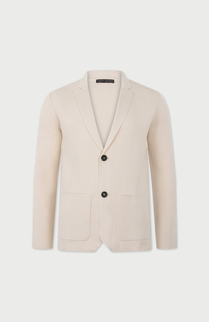 Mens Lightweight Mercerised Cotton Knitted Blazer