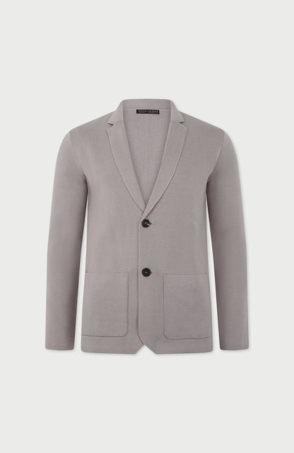 Mens Lightweight Mercerised Cotton Knitted Blazer