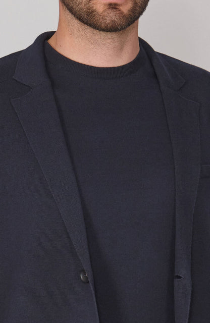 Mens Lightweight Cotton Formal Knitted Blazer