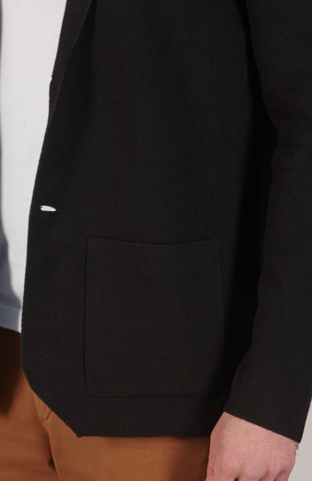 Mens Lightweight Organic Cotton Linen Knitted Blazer