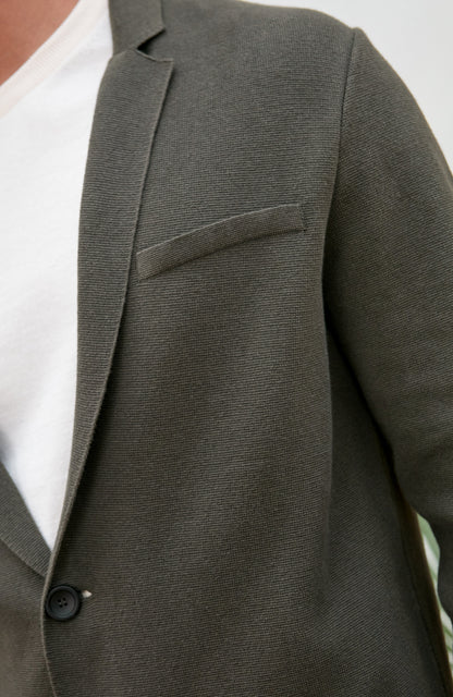 Mens Lightweight Organic Cotton Linen Knitted Blazer