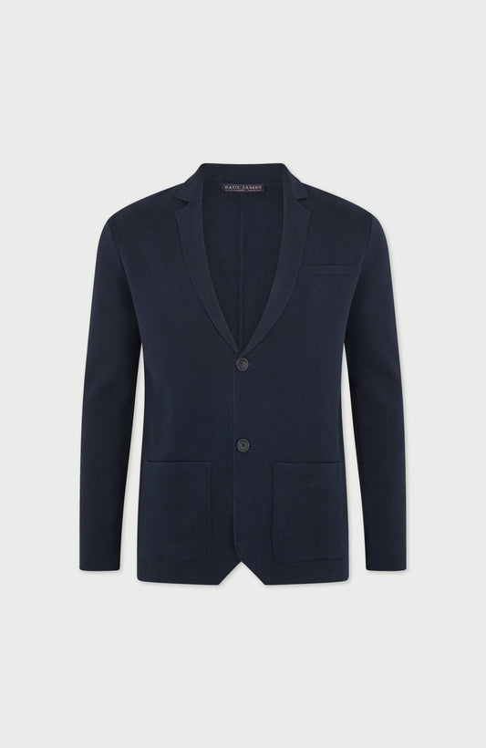 Mens Lightweight Organic Cotton Linen Knitted Blazer