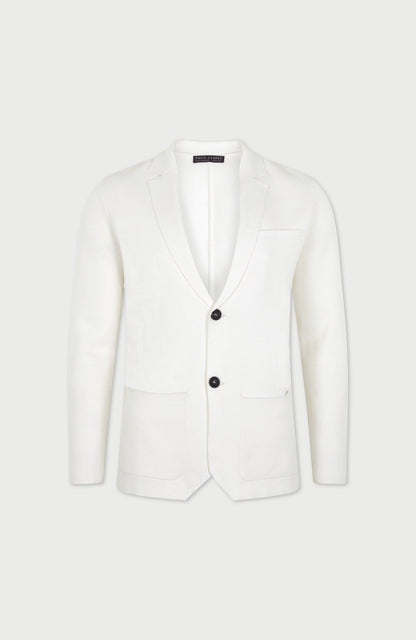 Mens Lightweight Organic Cotton Linen Knitted Blazer