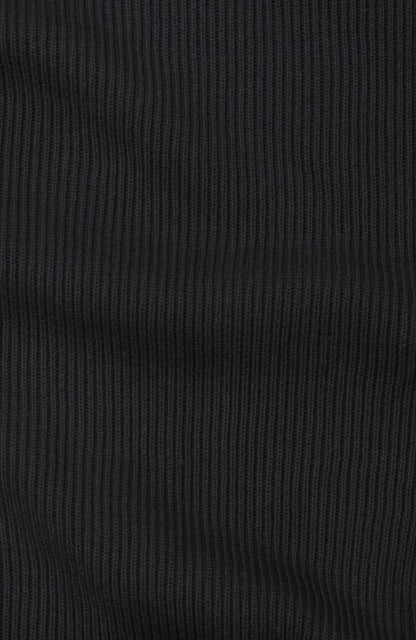 Mens Midweight Cotton Ribbed High Crew Neck Jumper