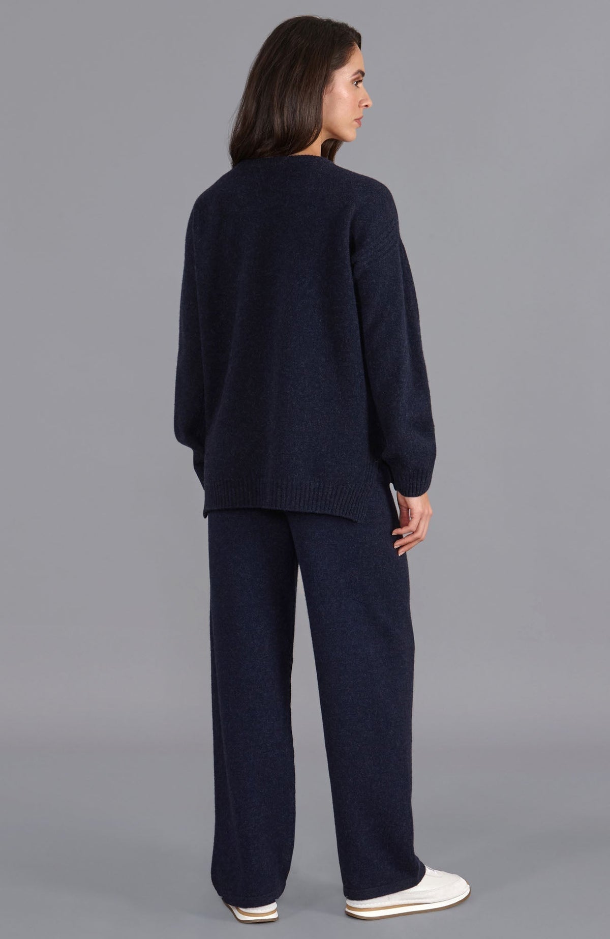 Womens Lambswool Drop Shoulder Jumper