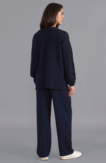 Womens Lambswool Drop Shoulder Jumper