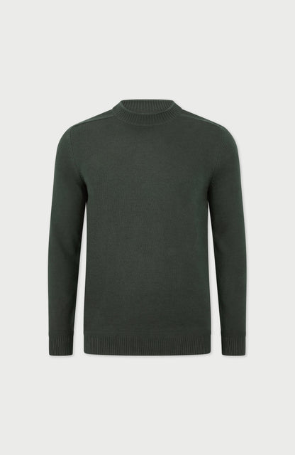 Mens Lightweight Organic Cotton Linen Saddle Shoulder Jumper