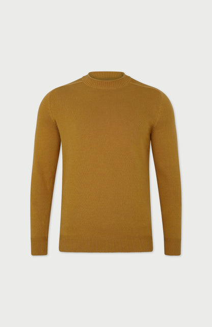 Mens Lightweight Organic Cotton Linen Saddle Shoulder Jumper