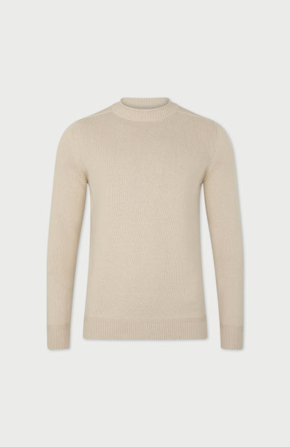 Mens Lightweight Organic Cotton Linen Saddle Shoulder Jumper