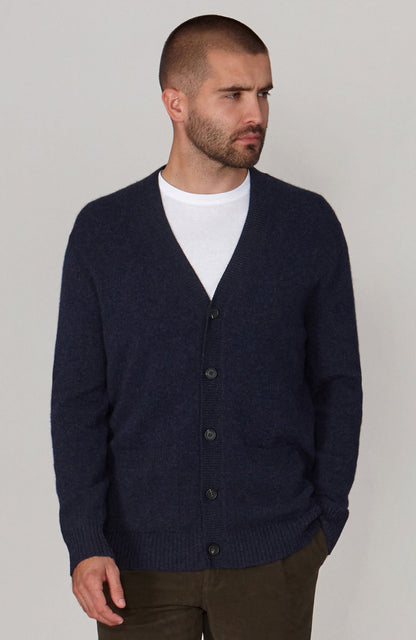 Mens Lambswool Cardigan