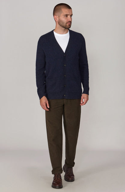 Mens Lambswool Cardigan