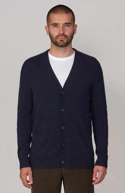 Mens Lambswool Cardigan
