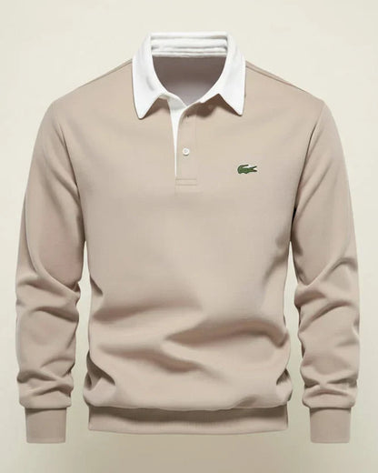 LC Refined Long-Sleeve Polo Fleece