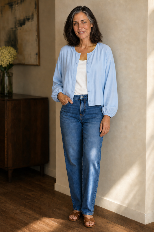 Velmara | Women's Relaxed Button-Down Shirt