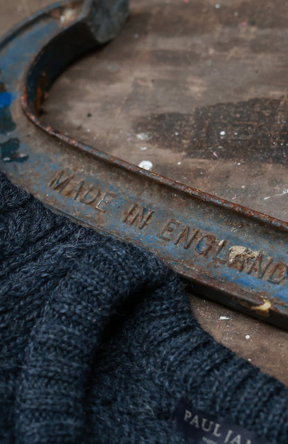 Mens Fisherman's British Wool Cable Jumper