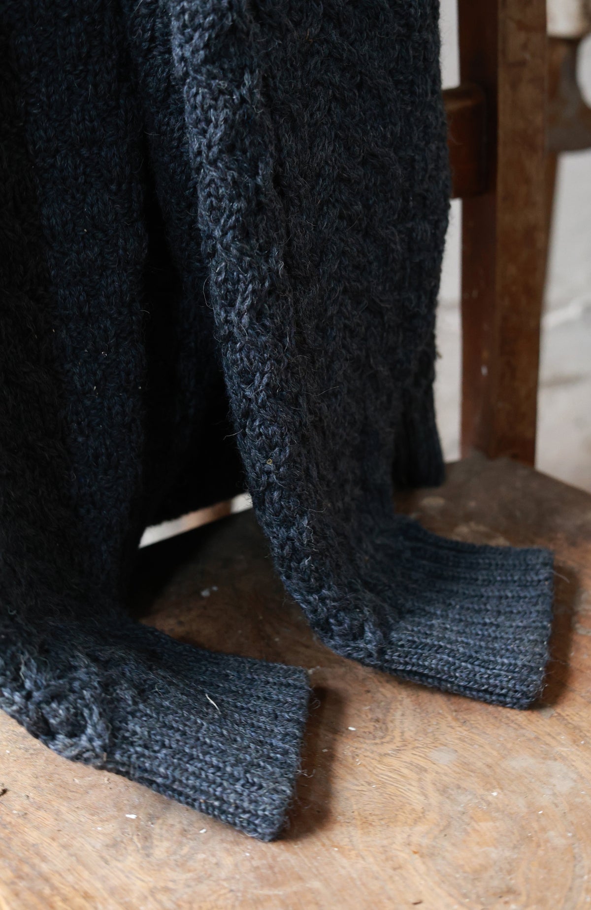 Mens Fisherman's British Wool Cable Jumper
